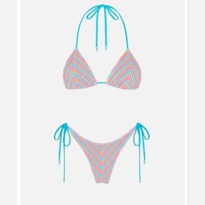 Triangl VINCA - SHERBET STRIPE